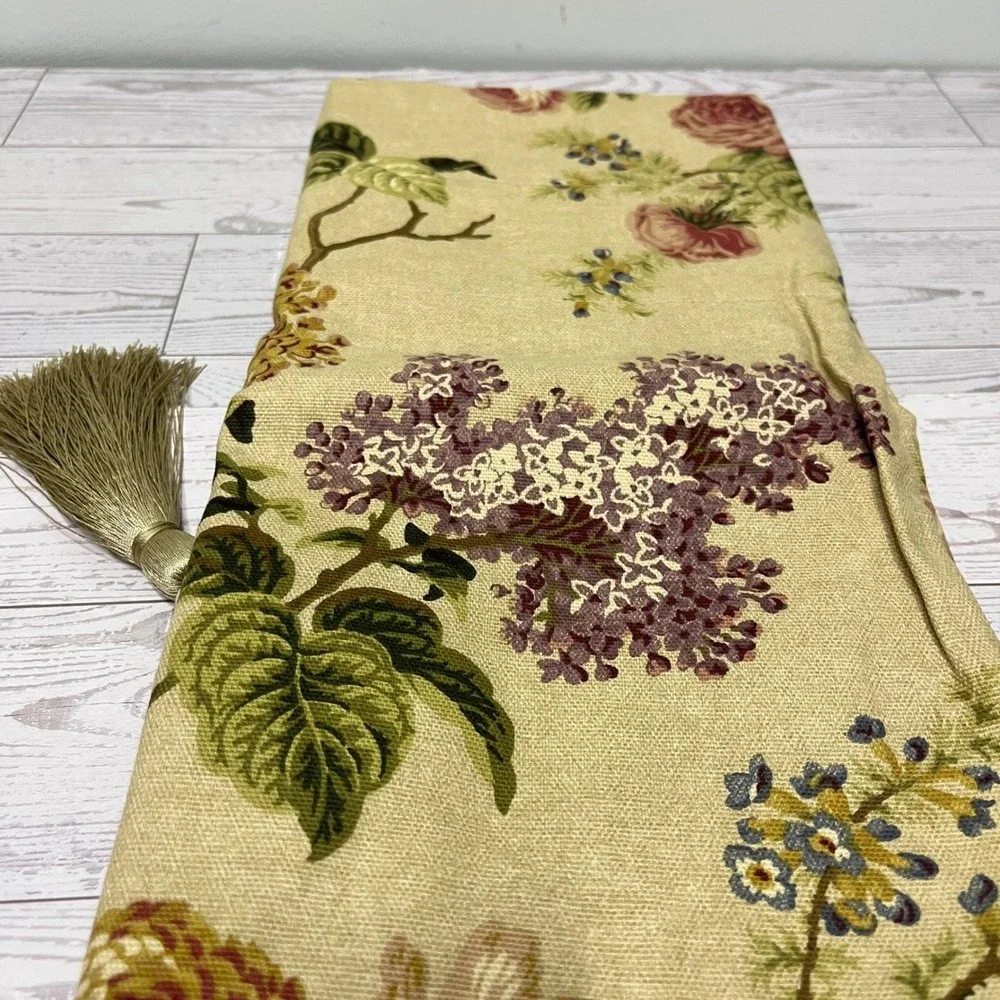 Waverly Window Valance Brianna Ascot Tassel Cottagecore 52x20 New